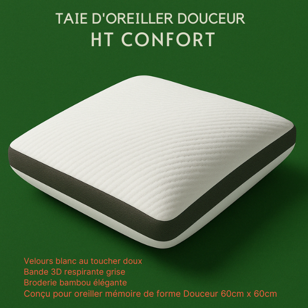 lot de 2 taies d'oreiller haut de gamme /en velour pour (papillon), (douceur) (,thalasso )et (dual).