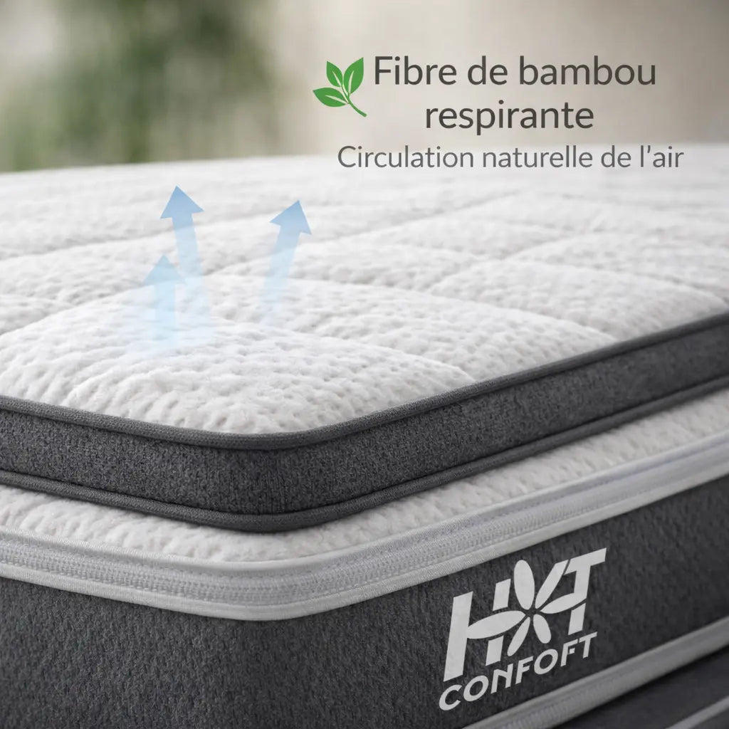 A+SURMATELAS bambou - Offre spéciale pour un confort optimal ! - HT CONFORT