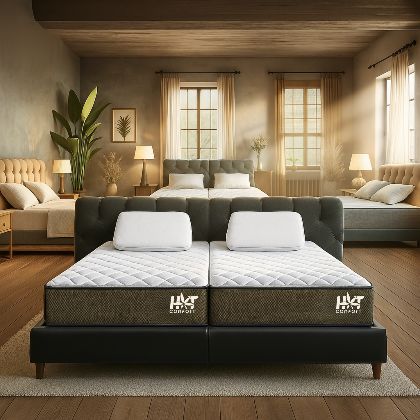 MATELAS BAMBOU 22 cm 1 personne