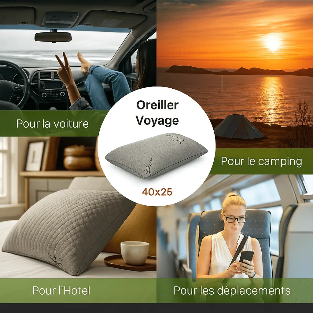 OREILLER VOYAGE 40x25 - vue 3 - HT Confort