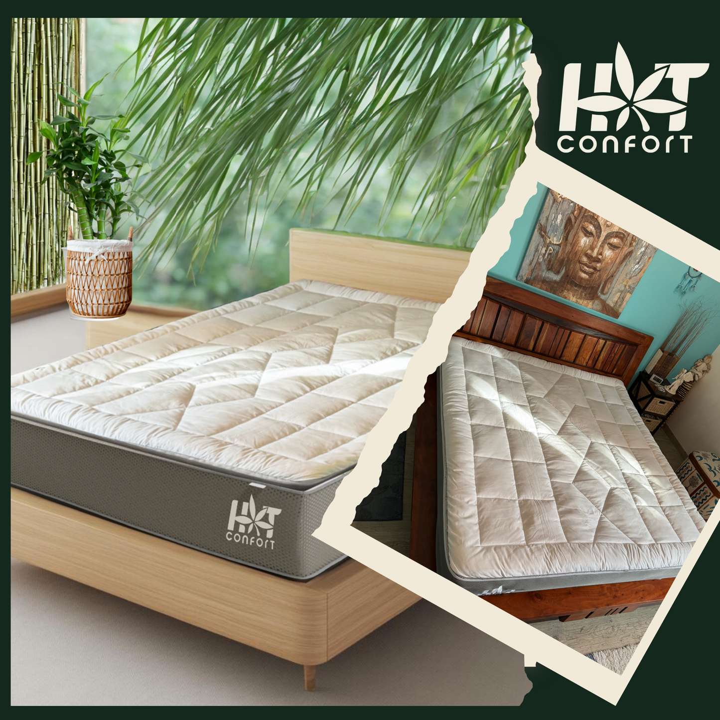 A++SUR CONFORT BAMBOU de MATELAS