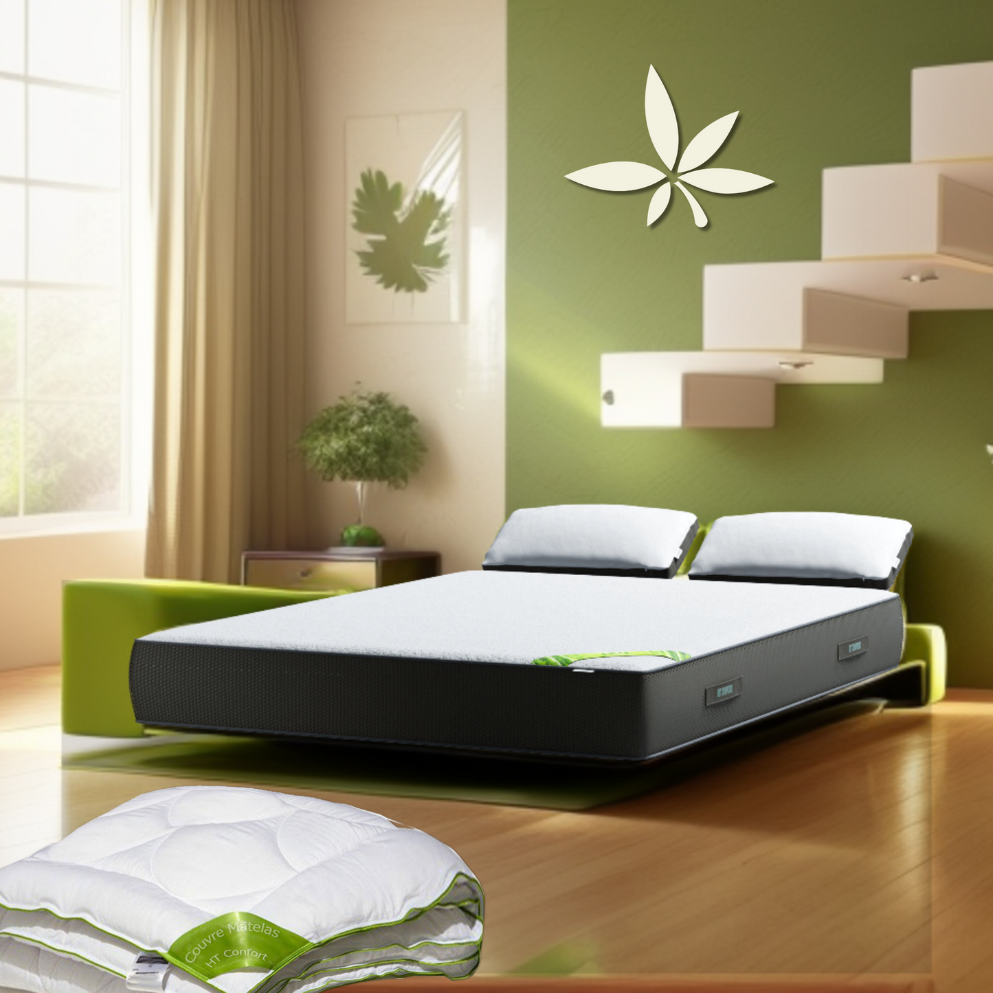 A++SUR CONFORT BAMBOU de MATELAS