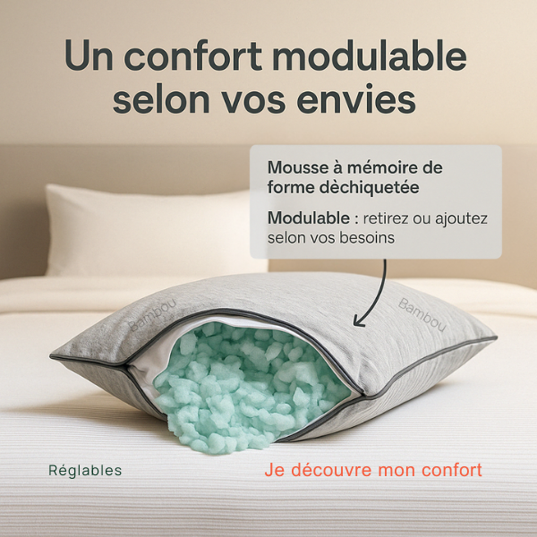 OREILLER FLOCON 60x40
