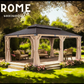 x....GAZEBO EXTERIEUR EN CEDRE option BALI tropique ou ROME  urbain
