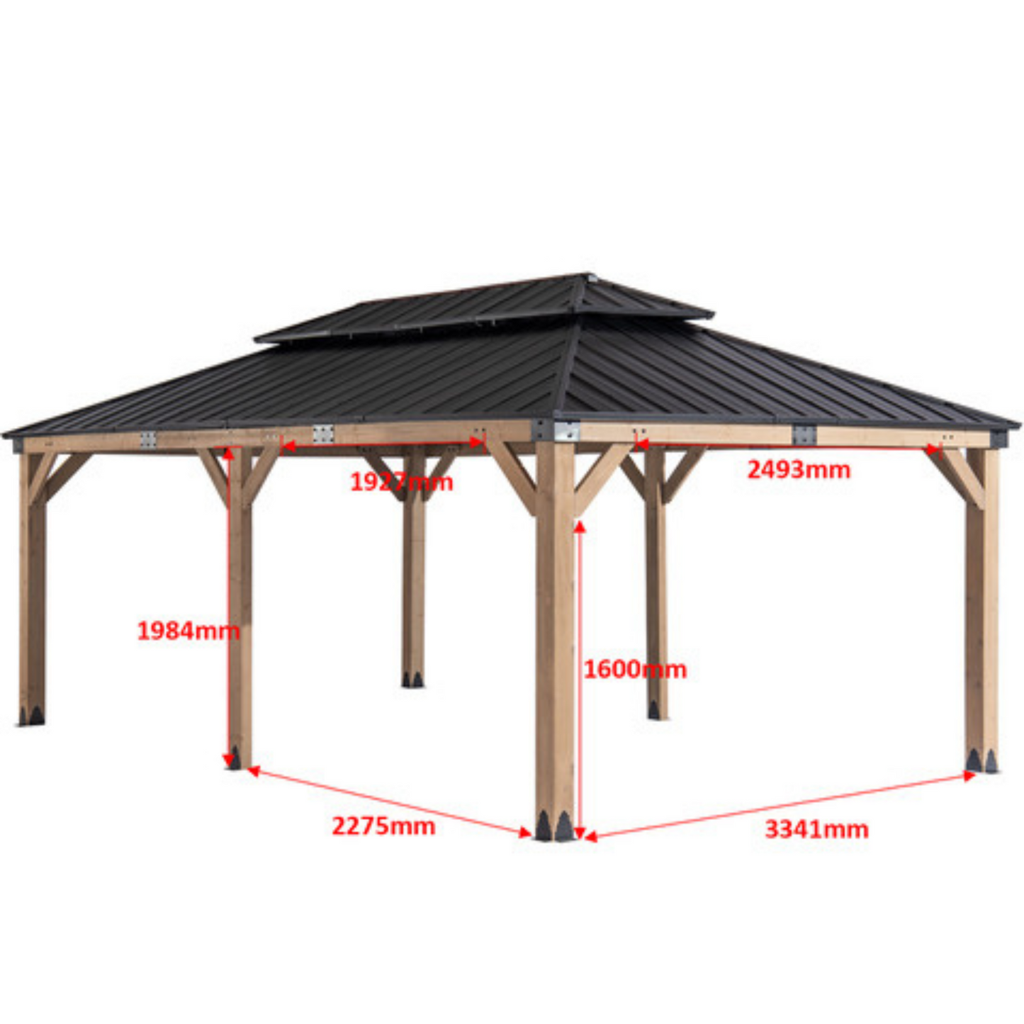 x....GAZEBO EXTERIEUR EN CEDRE option BALI tropique ou ROME  urbain