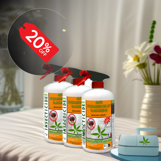 xxl  Lot Promo 3 spray Anti punaises de lit  Action 3x 1L