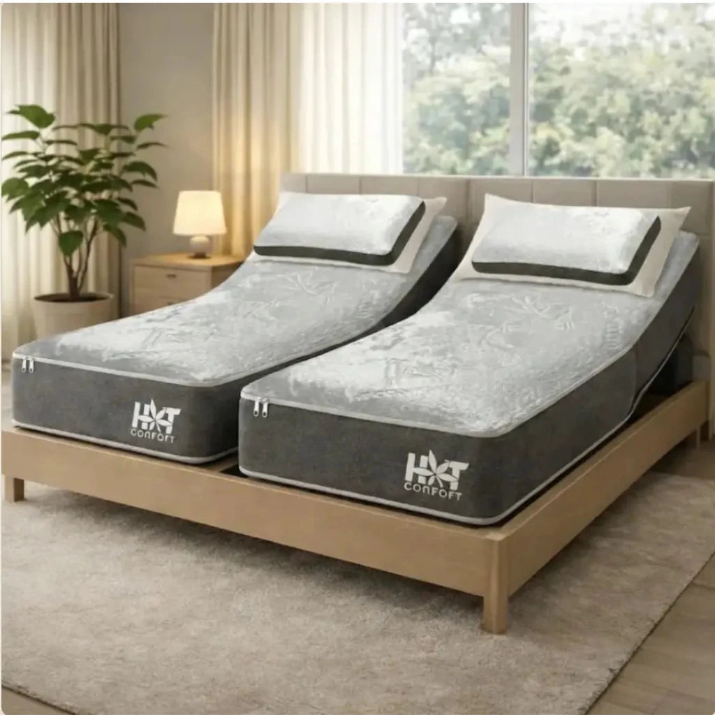 MATELAS BAMBOU 22 cm 1 personne - HT CONFORT