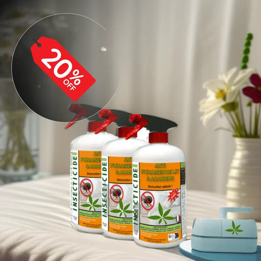 xxl Lot Promo 3 spray Anti punaises de lit Action 3x 1L - HT CONFORT