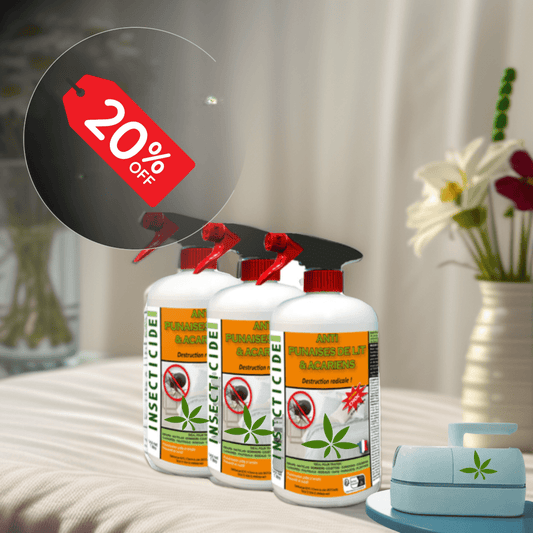 xxl Lot Promo 3 spray Anti punaises de lit Action 3x 1L - HT CONFORT